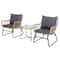 Santa Cruz Rattan Outdoor Patio Chat Set with Cushions